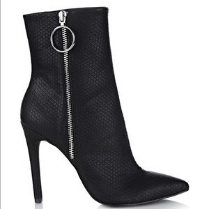 Nectra Python Bootie in Black Python